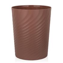 Lata de lixo UJOLY Cesto de lixo de plástico de 6,8 L/1,8 galões marrom Lata de lixo UJOLY Cesto de lixo de plástico de 6,8 L/1,8 galões marrom