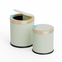 Lata de lixo URALFA Sensor de movimento automático sem toque 10L+14L