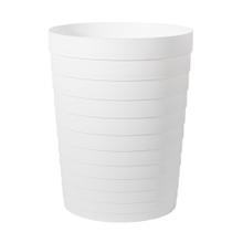 Lata de lixo UUJOLY Cesto de lixo pequeno de 6L/1,8 galões de plástico branco Lata de lixo UUJOLY Cesto de lixo pequeno de 6L/1,8 galões de plástico branco
