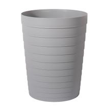 Lata de lixo UUJOLY Wastebasket 1.8L de plástico cinza para banheiro Lata de lixo UUJOLY Wastebasket 1.8L de plástico cinza para banheiro