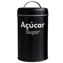 Lata De Metal Com Alça Para Mantimentos 18x10 cm Café e Açucar