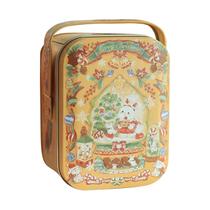 Lata De Metal Retrô Coelhinho Branco Para Doces, Biscoitos E Presentes - Estojo De Armazenamento