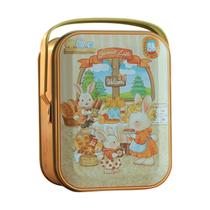 Lata De Metal Retro Em Forma De Coelho Branco Para Doces, Caixa De Armazenamento De Biscoitos Lata De Metal Retro Em Forma De Coelho Branco Para Doces, Caixa De Armazenamento De Biscoitos