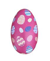 Lata Enfeitada Para Pascoa Porta Chocolate E Doce Rosa Pink