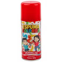 Lata Espuma Colorida Spray Festa Carnaval 150ml Vermelho Lata Espuma Colorida Spray Festa Carnaval 150ml Vermelho