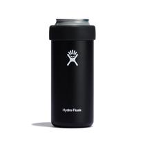Lata fina Cooler Hydro Flask 355 ml isolada preta
