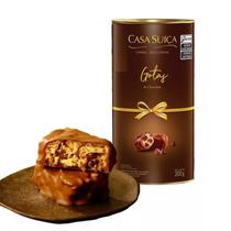 Lata GOTAS DE CHOCOLATE em Pedaços Chocolate Ideal para Presentear NATAL/ DIA DAS MÃES/ ANIVERSÁRIO
