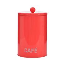 Lata Hermetica Cafe Laranja 11X18X11Cm Metal