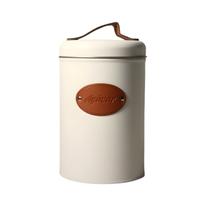 Lata metal alça café açucar 15x10cm branca planeta unitaria Lata metal alça café açucar 15x10cm branca planeta unitaria