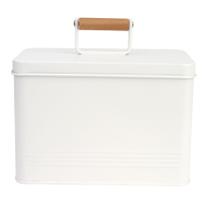 Lata Organizador Farmhouse Aço Galvanizado Off White 20,5cm - ACASA Lata Organizador Farmhouse Aço Galvanizado Off White 20,5cm - ACASA