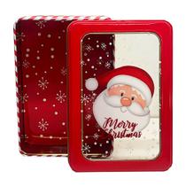 Lata Papai Noel Merry Christmas Vermelha em Alumínio DRM2062 Lata Papai Noel Merry Christmas Vermelha em Alumínio DRM2062
