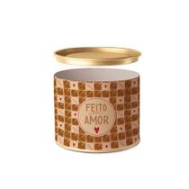 Lata para Doces Rígida - Feito com Amor - 1 unidade - Cromus - Rizzo