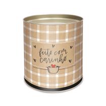 Lata para Doces Rígida - Feito com Carinho - 1 unidade - Cromus - Rizzo