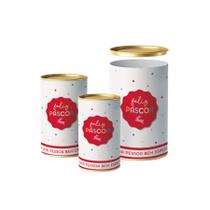 Lata para Ovo de Páscoa Rígida - Feeling Composê Branco - 1 unidade - Cromus - Rizzo Lata para Ovo de Páscoa Rígida - Feeling Composê Branco - 1 unidade - Cromus - Rizzo