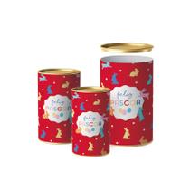 Lata para Ovo de Páscoa Rígida - Feeling Composê Vermelho - 1 unidade - Cromus - Rizzo Lata para Ovo de Páscoa Rígida - Feeling Composê Vermelho - 1 unidade - Cromus - Rizzo