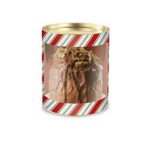 Lata para Panetone com Visor - Listras - 1 UN - Cromus - Rizzo Lata para Panetone com Visor - Listras - 1 UN - Cromus - Rizzo