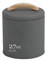 Lata Porta Mantimentos Hermético 0,8l Chumbo Sense Ou Lata Porta Mantimentos Hermético 0,8l Chumbo Sense Ou
