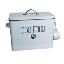 Lata porta racao d1616 dog food 33x18x26cm metal dolce home