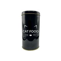 Lata Pote De Metal Com Tampa Cat Food 1400ml Design Jump