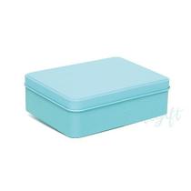 Lata Retangular para Lembrancinha Tiffany - 12 x 9 x 4cm - 6un - Artegift - Rizzo