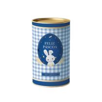 Lata Rigida para Ovos de 250g - Contos De Páscoa - Azul - 9x16cm - 1 unidade - Cromus - Rizzo Lata Rigida para Ovos de 250g - Contos De Páscoa - Azul - 9x16cm - 1 unidade - Cromus - Rizzo