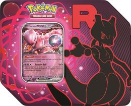 Lata Team Rocket do Pokémon TCG com 5 pacotes de booster