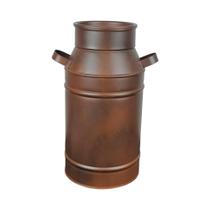 Latão de Leite decoração Rústico 34 cm Pintado Metal Galvanizado produto artesanal