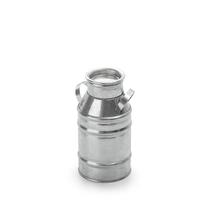 Latão de leite decorativo aço galvanizado 14 cm Latão de leite decorativo aço galvanizado 14 cm