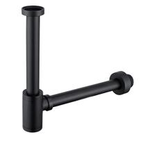 Latão P-Trap SEABEFORE 1 1/4 preto fosco ajustável 31-40 cm Latão P-Trap SEABEFORE 1 1/4 preto fosco ajustável 31-40 cm