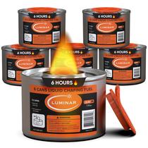 Latas de combustível para atrito Luminar Resealable-Wick, pacote com 6 horas x6