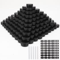 Latas de metal de alumínio OBKJJ 234, pacote de 15 mL com tampa de rosca Latas de metal de alumínio OBKJJ 234, pacote de 15 mL com tampa de rosca