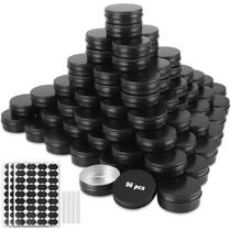 Latas de metal de alumínio OBKJJ 60 mL com tampa de rosca, pacote com 96