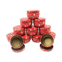 Latas De Velas Com Estampa Floral 12pcs Recipientes Redondos DIY Para Fabricação Criativa De Velas Latas De Velas Com Estampa Floral 12pcs Recipientes Redondos DIY Para Fabricação Criativa De Velas