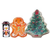 Latas Divertidas Decorativas Natal para Doces e Presentes: Kit 3 Latinhas Sortidas