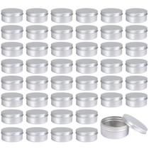 Latas redondas de metal Latas de velas vazias de alumínio de 120 ml (pacote com 45)