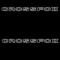 Lateral Par- Adesivo Escrita Cross Fox - Branco