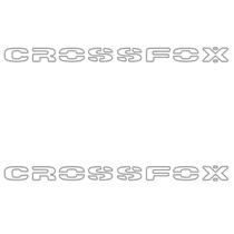 Lateral Par- Adesivo Escrita Cross Fox - Prata