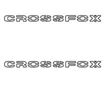 Lateral Par- Adesivo Escrita Cross Fox - Preto Fosco Lateral Par- Adesivo Escrita Cross Fox - Preto Fosco