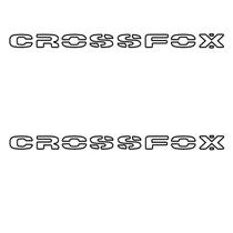 Lateral Par- Adesivo Escrita Cross Fox - Preto