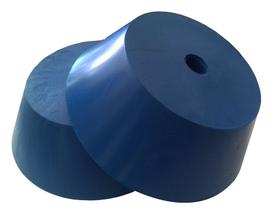 Lateral roldana apoio barco azul