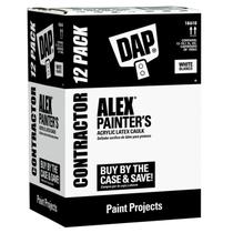 Látex acrílico branco Caulk DAP Alex Painter, 300 ml, pacote com 12