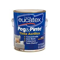 Latex Acrilico Fosco 3,6 litros Peg Pinte Eucatex