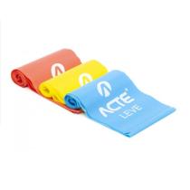 Latex Band Faixas Elásticas T13 - Azul - Amarelo - Vermelho - Acte Sports