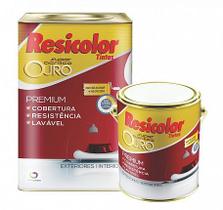 Latex resicolor acrilica ouro branco fosco 3,60 lts