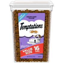 Laticínios cremosos crocantes e macios da Cat Treats Temptations Laticínios cremosos crocantes e macios da Cat Treats Temptations