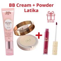 Latika Powder Bege Médio + BB Cream Clareador Anti-Rugas Bege Médio N20