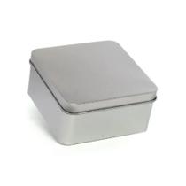 Latinha De Metal Quadrado 6,5x6,5x4 Prata 10un - Art Lille