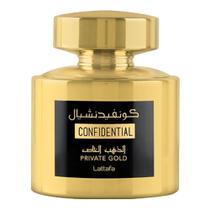 Lattafa Confidential Private Gold Eau de Parfum - Perfume Unissex 100ml Lattafa Confidential Private Gold Eau de Parfum - Perfume Unissex 100ml
