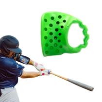 Launchpad Max Protetor de Polegar para Beisebol - Rebatedor Destro Canal Patenteado em Formato de Taco, Proteção Contra Impacto do Taco, Melhora a Pegada e o Controle Juvenil, Adulto e Profissional (Verde)