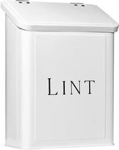 Laundry Magnetic Lint Bin Mount Delectable, capacidade de 2,5 L, branca